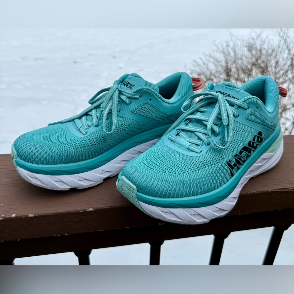 Hoka One One Women's Aqua Athletic Shoes - Picture 8 of 8